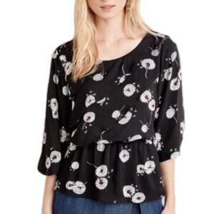 Anthropologie Deletta Wished Blooms Dandelion Top Size Medium